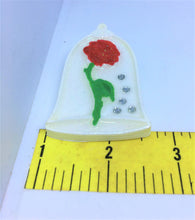 Hand Painted Resin Beauty and the Beast Enchanted Rose inspired  Pin/ Brooch Belle and Beast