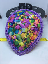Pretty Rainbow Sprinkles print Fascinator Hat Base DIY Finish it yourself or Ready to wear Cupcake sprinkle
