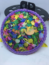 Pretty Rainbow Sprinkles print Fascinator Hat Base DIY Finish it yourself or Ready to wear Cupcake sprinkle